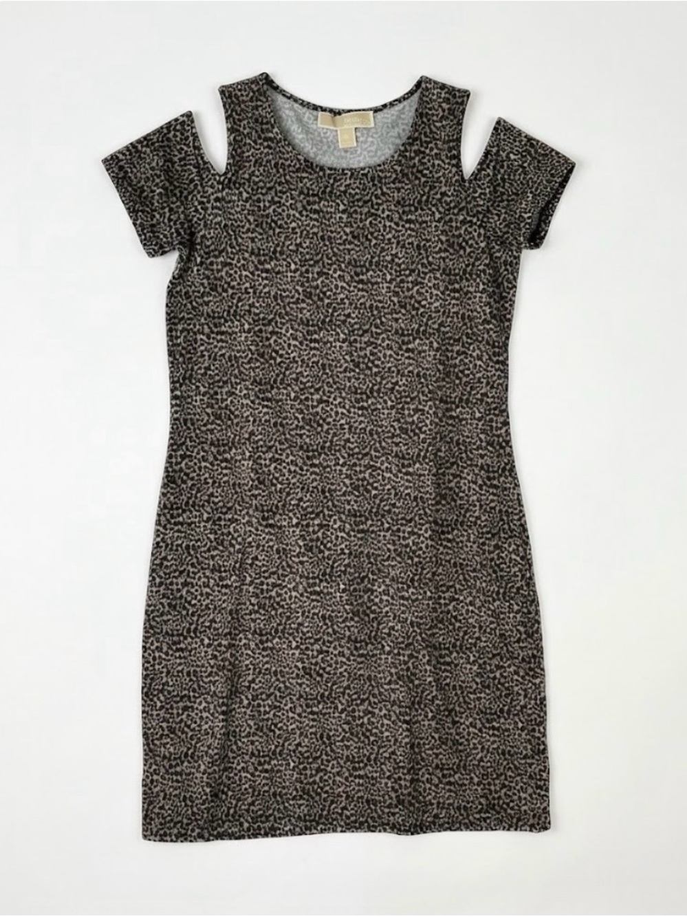 MICHAEL MICHAEL KORS Cold Shoulder Dress, Women’s XSmall, Dark Camel